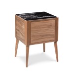 Stolik nocny AMARANTH 7080 z kamieniem