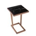 Stolik kawowy AMARANTH Z KAMIENIEM - 7045